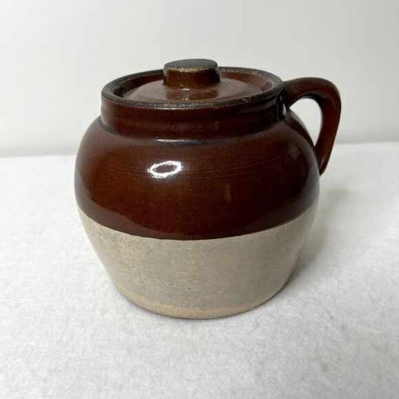 Antique 1920s Robbins Ransbottom Stoneware Bean Pot Crock - Picture 1 of 8